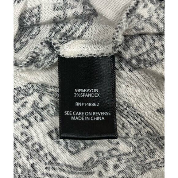 Torrid Midi Slub Button Front Sundress Geo White V-Neck Pockets Plus Size 5X - Picture 7 of 7